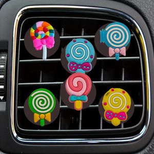 Other Parts Lollipop Cartoon Car Air Vent Clip Outlet Per Clips Conditioner Drop Delivery Otwc9