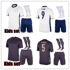 2024 KITS Piłka nożna Anglii Koszulki piłkarskie Saka Foden Bellingham Rashford England Kane Sterling Grealish Football Jersey Kit Jersey