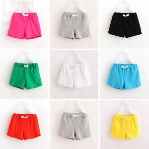 Shorts Baby Girl Boy Shorts 2024 Summer Childrens Shorts Shorts Candy Candy Pants Colorated Childrens Sports Coulding Crashing Casual D240516