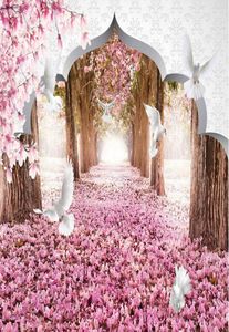 New Custom Beautiful mural 3d wallpaper 3d wall papers for tv backdrop 3d cherry white pigeon9896215
