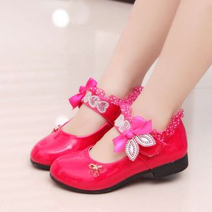 Spring Princess 2023 New Fashion Patent Leather Wedding White Children Mary Janes Shoes Girls Dance Fairy Lady L2405 L2405