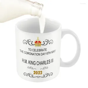 Kubki Król Charles III Puchar Herbaty Pamięci Ceramiczny Kubek 350 ml Gratuluj 202 Anglii