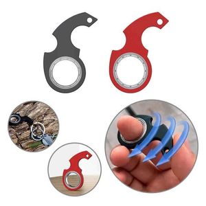 Decompression Toy Creative Keychain Fidget Spinner Anti Anxiety Stress Relief Toys Cool Fingertip Rotation Spinner Key Chain Toys for Adults Kids B240515