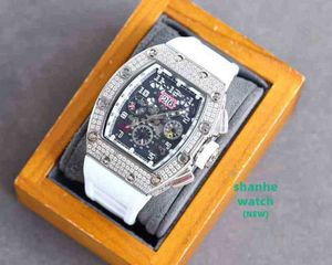 RM Watch Date Luxury Mens Mechanical Watch Daily Life Waterproof Automatic Milless Diamond Fashion Selling Swiss Movement Wristwatches