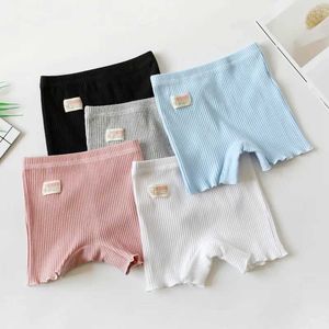 Shorts New Summer Girls Safety Pants High Quality Baby Shorts Childrens Clothing 2-11 Year Girls Underwear Elastic Cotton Underwear d240516