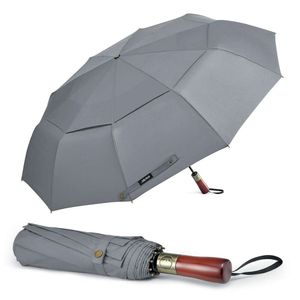 G4free 54 Inch (approximately 137.2 Cm) Compact Windproof Rain, Large Automatic Folding Travel Golf Breathable Double Umbrella, Suitable for Men and Women