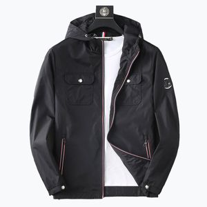 2024SS Designer Moncleir Jacket جديد ربيع سترة غلاف سوداء سوداء سحاب مطرزة على الرياح