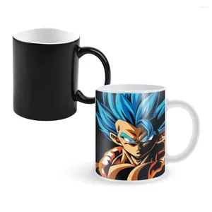 Muggar est-designa-super-saiyan- keramik-kaffe värmefärg byte mjölk te cup colorcup för födelsedagspresenter