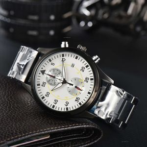 Iwcity Watch Men Watch Luxury Mens Big Pilot Watches Auto Mechanical Uhren Super Luminous Date Watchmen Leather Strap With Original Box 6B95