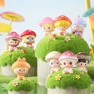 DiMoo Labubu Crybaby Pucky Mushroom Elf Mini Anime фигура с ограниченным тиражом кукла милый фигурок детская игрушка день рождения 240516
