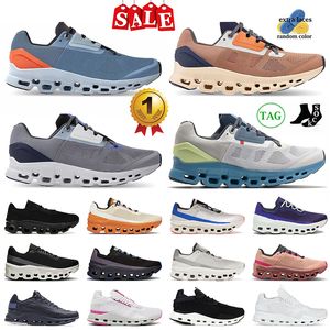Toppkvalitet Mens Running Shoes Womens Trainers Cloud CloudMonster Cloudy Trainer Navy Blue White Grey Brown Outdoor Shoes Sport Clouds Cloudnova Sneakers Trainers