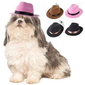 Vestuário para cães pet hat gato gato cowboy moda moda de popa helfabela acessórios