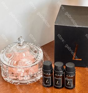 Projektant aromaterapii różowy kamień dyfuzora Kamień olejku eterycznego czystego naturalnego rośliny przezroczysty pachnący kamień ręcznie robiony Dekoracja domu aromaterapia z pudełkiem