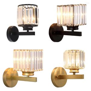 Wandlampe moderne goldene goldene schwarze Kristalllichter Bett für Schlafzimmer Wohnzimmer Wohnzimmer Dekor LED LED SCHOLLE