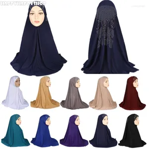 Ethnische Kleidung Muslimische Frauen Strass ein Stück Amira Hijab Ramadan Islamic Headwear Headwap Schals arabische Turban -Schals Indien Cap Hut 70