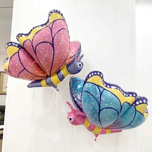 Party Balloons 3D Insect Cartoon Butterfly Aluminum Foil Balloon Outdoor Activities Kid Toy Photo Props Birthday Party Decoration kids gift