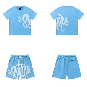 Дизайнерские мужские спортивные костюмы мужская сина World Tshirts Set Set Tee Printed Designer Trush Short Y2K Tees Syna World Graphic Fit and Shorts 866