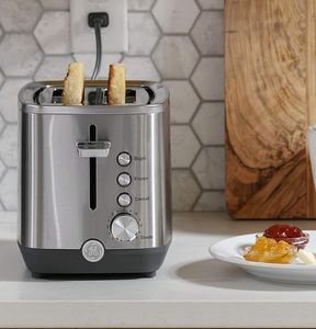 Edelstahl -Toaster |2 Slice |Extra breite Slots zum Toasten von Bagels, Brot, Waffeln MoreCountertop Kitchen Essentials |850 Watt