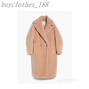 معطف الخندق في منتصف الطول للسيدات Maxmaras Wool Blend Coat Italian Brand Women Luxury Coat عالية الجودة Cashmere Coat 4JB6