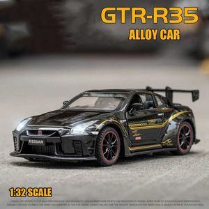 Diecast Model Cars 1 32 Simulated Sports Racing Skyline R35 Toy Die Casting Car Alloy Car Model Decoration for Men and Children Gifts for Boys Toys WX