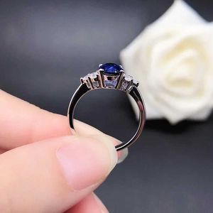 Wedding Rings Solid 14K Platinum AU585 PT950 Sapphire Four Claw Egg Ring Womens Diamond Q05141