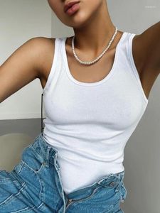 Women's Tanks Tees Sleeveless Cotton Tops Summer O Neck & Camis Vest Slim Solid Sexy Crop For Women Fashion