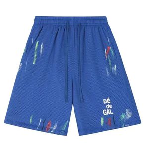 Tasarımcı Kadınlar Erkek Şort Mektup Doodle Elastik Bel Polyester Spor Pantolon Fout Renkler Plaj Yaz Yüzme Kafesi Gevşek Kısa