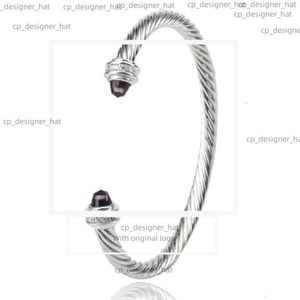 Bracciale David Yurma Bracciale Designer Davidjersey Bracciale Cable Fashion Gioielli per donne uomini Gold Silver Pearl Head Cross Bracciale Bracciale Dy Bracciale per unghie 7337