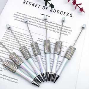 Funkelnde diy farbenfrohe Perlenstift mit einzigartiger AB -farbiger Diamantdekoration kreativer Geschenk Schreibkunst Schönheit