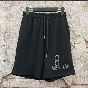 B Home Paris Correct High Version 24SS New Classic Double B Letter Printed Shorts Versatile OS Style for Men and Women