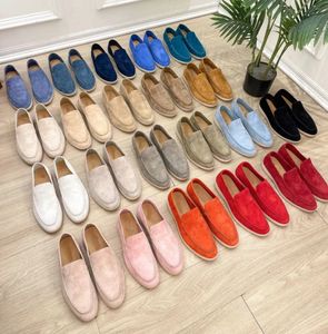 Designer shoes dress shoes Loafers LP womens man sneakers flat heels classic loafers low top suede moccasin slip on professional casual shoes