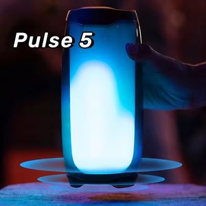 Pulso do alto -falante 5 pulso 6 alto -falante Bluetooth alto -falante portátil de tela cheia Ultra Bluetooth Bass Países Baixos Pesados Baixa Luzes LEDs LEDs Bluetooth Caixa de Música de Áudio