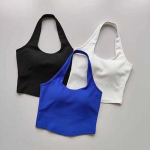 Camisole Youth Girls Top Top 2024 Лето подвесной подвесной подвесной топ для детской одежды без спины корейский танец моды от 3 до 16 лет.