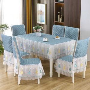 Disposable Table Covers Square dining table cloth chair cushion cover family coffee tablecloth seasonal universal anti slip chair cover B240516