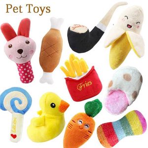 Küchen spielen Food Dog Plush Toys Hund Food Toys Plüsch Welpe Training Hundezubehör Hundeparty Spielzeug S24516