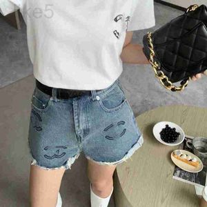Shorts Designer Designer ad alta vita in denim jeans ricami pantaloncini strappati plus size xssmlxl cpmh