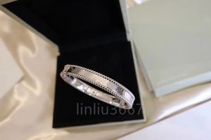 Rose Gold Designer Bransoletka retro z diamentami Najlepsza jakość Bransoletka Bransoletka dla kobiety srebrna ręcznie robiona diamenty Bransoletka V-Gold 18k z pudełkiem