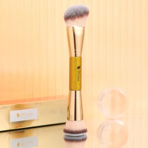 Ducare Double Head Face Makeup Brush for Foundation Beauty Makeup Highlighter Bronze Eyeshadow Blush Power Cosmetic Tools 240511