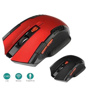 2,4 GHz Wireless Maus optische Mäusespiele mit USB -Empfänger Gamer 2000DPI 6 Tasten Maus für Computer -Laptop -Zubehör