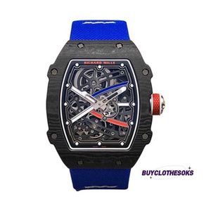 RM Designer Watch RM67-02 Helt automatisk mekanisk NTPT-komposit Men's Watch ZVU6