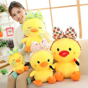 Internet Red Yellow Duck Doll Doll Duck Plush Toy Cute Valentine's Day Present för flickor Födelsedagspresent