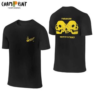 Herren-T-Shirts vorne Rücken zwei Seiten nach vorne Beobachtungen Gruppen-T-Shirt für Männer 100% Baumwoll-Shirt Crew Nacken Kurzer Slve T-Shirt Kleidung T240515