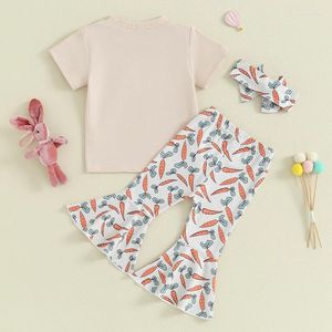 Kleidungssets Kleinkind Baby Girl Osteroutfit Kurzschlärm