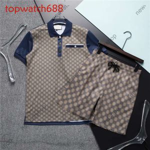 Mix style designer Mens tracksuits 23ss summer Double letter print polo shirts sport suits cotton men casual shorts and t shirt sets