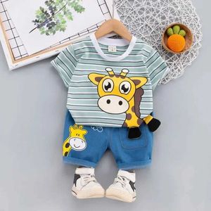 Set di abbigliamento per bambini estate abbigliamento per bambini magliette e pantaloncini 2pc/set wx96524145