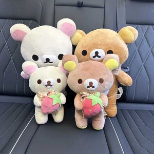 Stuffed Plush Animals Rilakkuma Cute Animal Kuma Teddy Bear Doll Kawaii Room Deocr Toys Hobbies Car Rear Seat Childrens Gifts Q240515