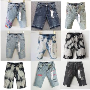 Designer Mens Jeans Denim Byxor Mens Jeans Short Hip Hop Hole Shorts Casual Shorts Kne Lenght Jean Clothing High Quality Shorts Denim