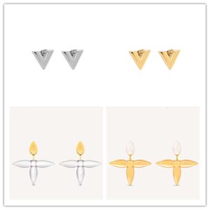 L earrings, fashion jewelry brand designer V earrings: handbag shaped, angel wing shaped classic minimalist style, the best gift for women and men's charm