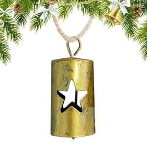 Party Supplies Christmas Bells Durable Hangable Metal Mini Golden Rustic Bell Creative Decoration Supplier