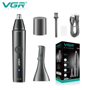 VGR Professional Nose Hair Trimmer Laddningsbar näsa och öronhår Trimmer Portable Mini Nos Clipper Trimmer för män V-613 240515
